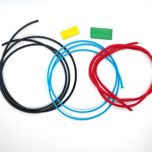 Kit materiali cavo tastiera fai-da-te: cavo USB, paracord, techflex e heatshrink