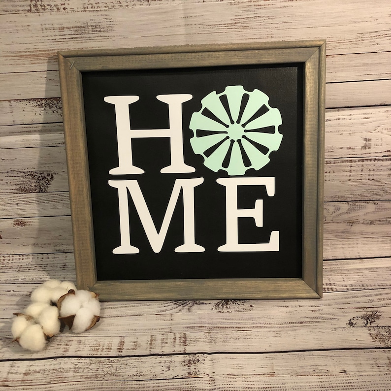 Farmhouse Home Framed Canvas sign