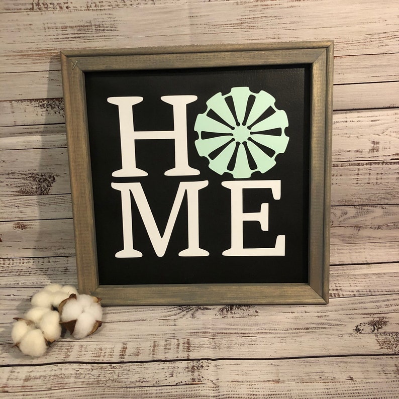 Farmhouse Home Framed Canvas sign