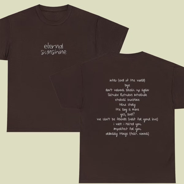 Eternal Sunshine Tracklist Unisex T-Shirt | Ariana