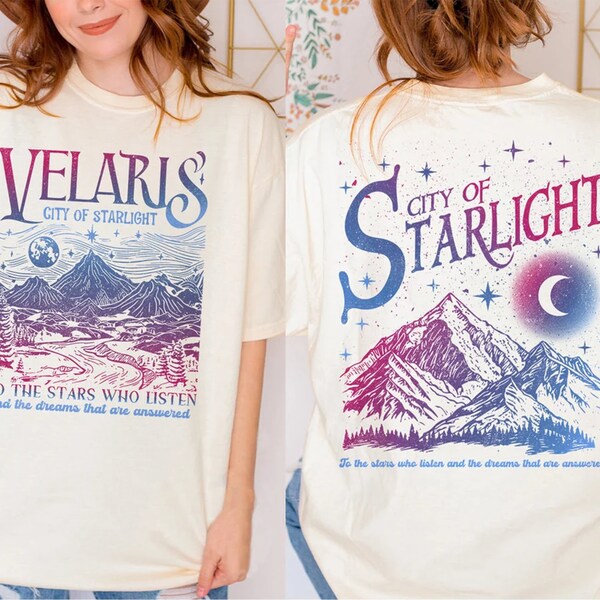 Velaris City Of Starlight Acotar Comfort Colors Shirt,The Night Court Shirt,Bookish Gift,Court Of Thorns And Roses Shirt,Sjm Merch