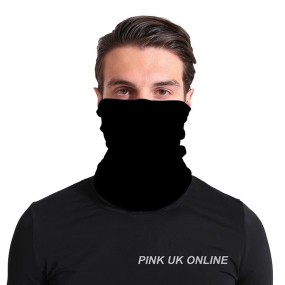 UK Unisex Bandana Face Covering Mask Biker Gaiter Tube Snood Scarf Neck Cover 