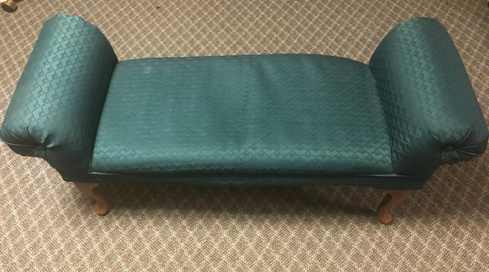 Vintage Chaise Lounge in Emerald Green Etsy