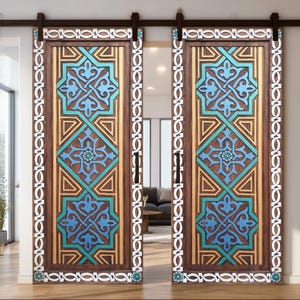 Antique Barn Doors for Bedrooms, Bahtrooms, Kitchens & Passages, Front Door Design for Farmhouse, Villa Entry Door, Exterior Hand Carved