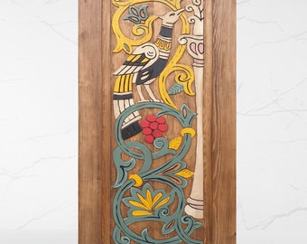 Hand Carved Wooden Door, Mediterranean Style Entry Door, Architectural Artisan Woodwork, Luxury Rustic Interior Door, Old World Luxury Door