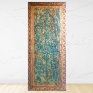 Whiewashed Barn Doors for Bedrooms, Bahtrooms, Kitchens & Passages, Front Door Design for Farmhouse, Villa Entry Door, Exterior Hand Carved
