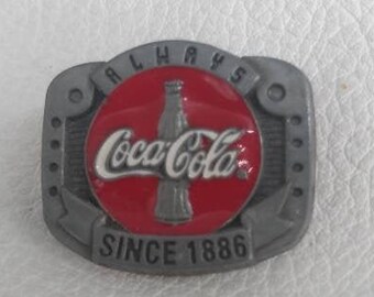 Red Gray Coca-Cola Pin Antique Pinback Vintage Bottle Soda Soft Drink Diet Coke Bottle Gift Idea Coca Cola Christmas Gift Stocking Stuffer