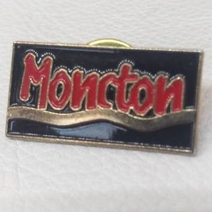 Moncton New Brunswick Atlantic Maritimes Canada Province Enamel Pin Pinback vintage antique Backpack Jacket Christmas Gift Stocking Stuffer