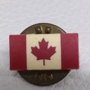 Canada Day Canadian Floating Flag Pin Pinback Maple Leaf vintage antique Lapel Backpack Jacket Bag Christmas Gift Stocking Stuffer