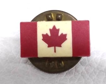 Canada Day Kanadische Flagge Pinback Ahornblatt Vintage antik Revers Rucksack Jacke Tasche Weihnachtsgeschenk Stocking Stuffer