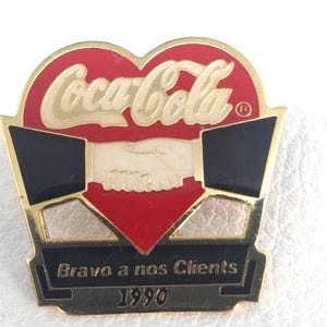 French Coca-Cola Push Pin Antique Pinback Vintage Bottle Soft Drink Diet Coke Bottle Gift Idea Coca Cola Christmas Gift Stocking Stuffer