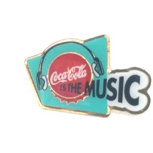 Coke Music Coca-Cola Push Pin Antique Pinback Vintage Bottle Soda Drink Diet Coke Bottle Gift Idea Coca Cola Christmas Gift Stocking Stuffer