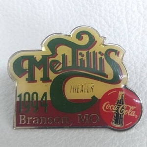 Mel Tillis 1994 Coca-Cola Push Pin Antique Pinback Vintage Bottle Diet Coke Bottle Gift Idea for  Coca Cola Christmas Gift Stocking Stuffer