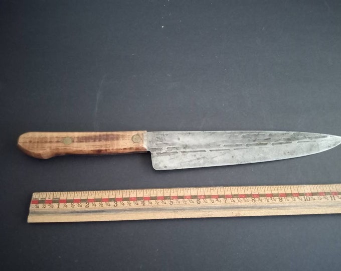 Vintage Chef Knife Old Hickory Ontario Knife Co. Made in USA Antique