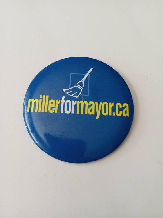 Miller For Mayors Toronto Election Antique Button… - image 4