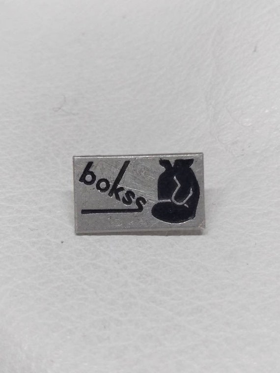 Bokss Patriotic Soviet Russian Pin USSR Jewelry A… - image 1