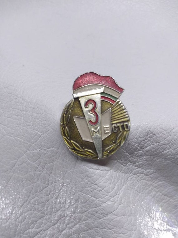 Torch Patriotic Soviet Russian Pin USSR Jewelry A… - image 10