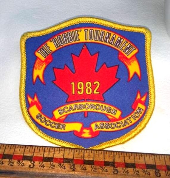 1982 Robbie Tournament Patch Badge Scarborough So… - image 2