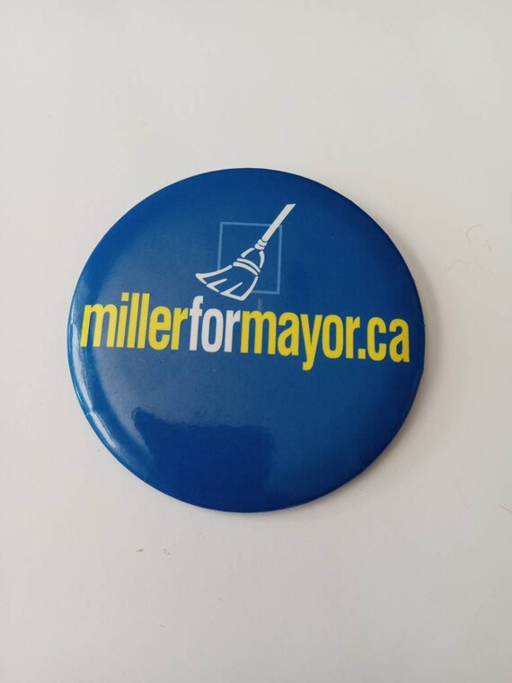 Miller For Mayors Toronto Election Antique Button… - image 3