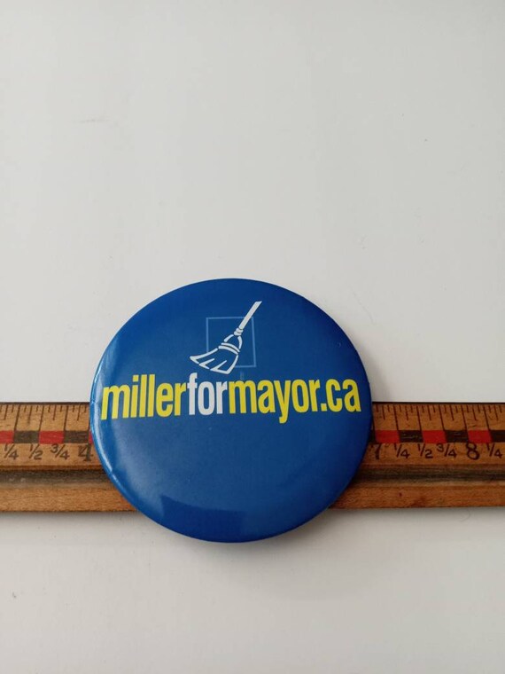 Miller For Mayors Toronto Election Antique Button… - image 2