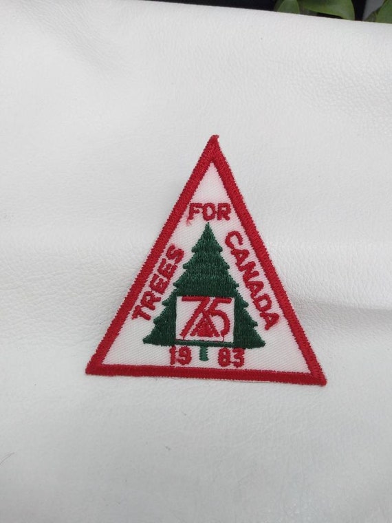 Trees for Canada 1983 Triangular Patch Canadian B… - image 1