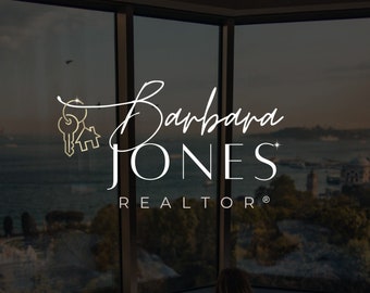 Gold Realtor Logo, House Logo Design, Modern Real Estate Logo, Canva Branding Template, Luxury Realtor Logo, Signature Realtor Brand