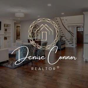 Realtor Logo and Branding Design Template Canva, Real Estate Logo, Realtor Branding, House Logo Design Template, Interior Logo, Editable