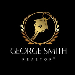 Gold Realtor Logo, Signature Logo Design, Real Estate Logo, Luxury Logo, Canva Template, Crest Logo, Gold Letters Logo, Minimalist Logo,