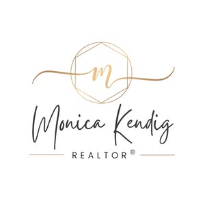 Gold Monogram Realtor Logo, Modern Real Estate Logo Design, Property ...