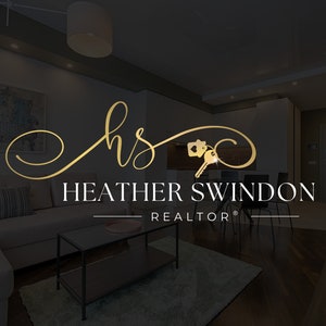 Luxury Modern Realtor Logo and Branding Design. Custom Canva Template for Real Estate Agents.