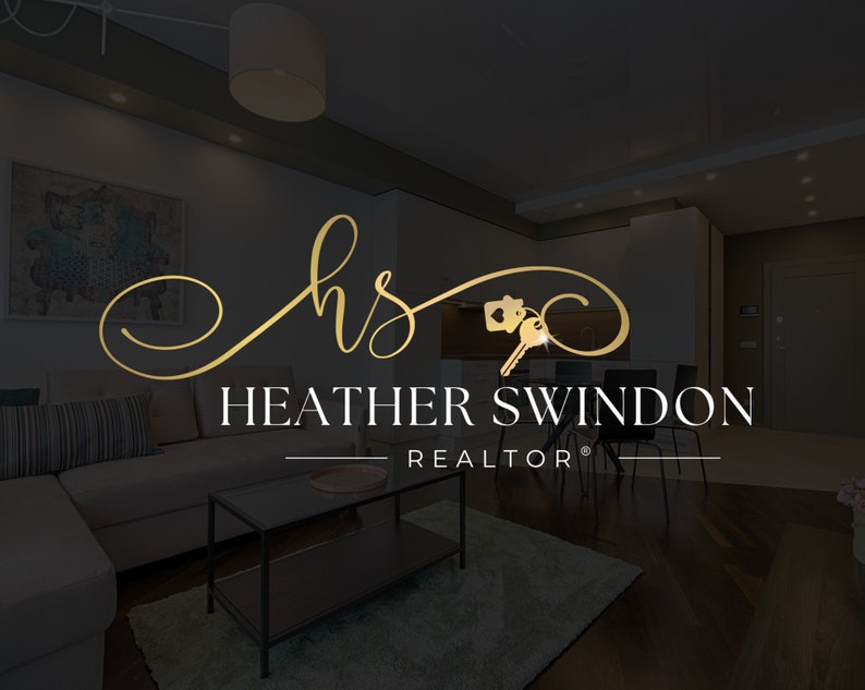 Luxury Modern Realtor Logo and Branding Design. Custom Canva Template for Real Estate Agents.