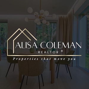 Realtor Logo and Branding Design Template Canva, Real Estate Logo, Realtor Branding, House Logo Design Template, Interior Logo, Editable