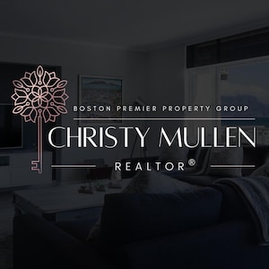 Key Logo Design, Realtor Logo Design Template, Real Estate Logo Canva Template, Realtor Branding Design, Real Estate Brand, Rose Gold Key