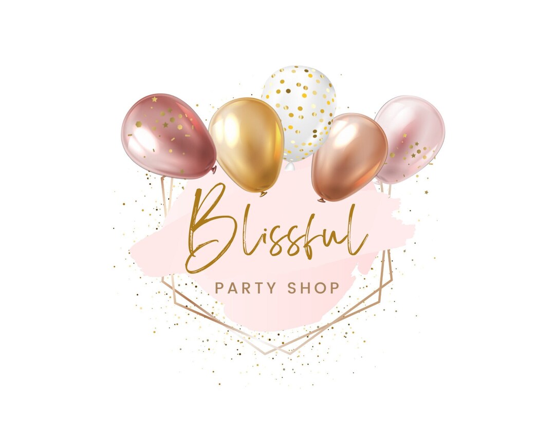 Balloon Logo Design, Party Decor Logo Template, Event Decoration