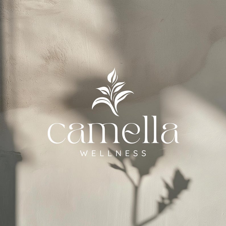 Customisable brand board template for holistic and wellness businesses, editable in Canva.