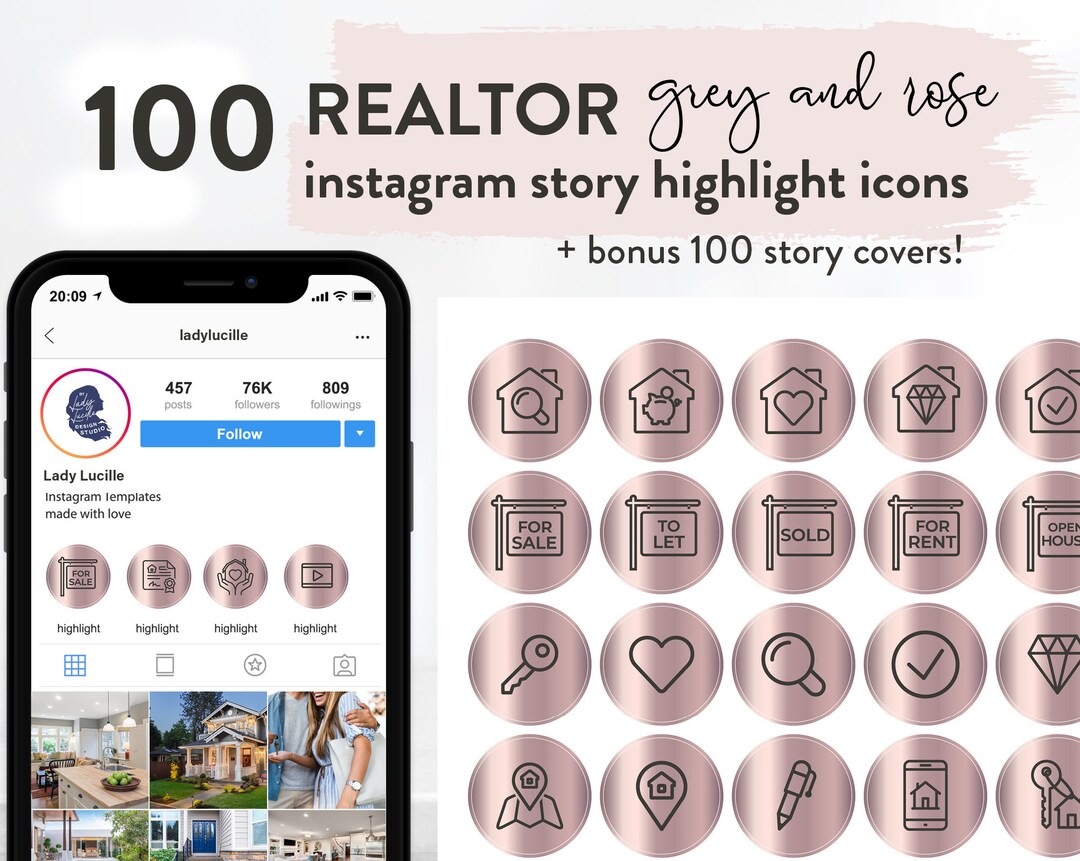Realtor Instagram Story Highlight Icons Instant Download - Etsy