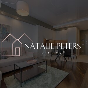 Rose Gold Realtor Logo - Geometric House Real Estate Logo - Brand Template Canva - Realtor Branding Kit - House Logo Design - Modern Luxury