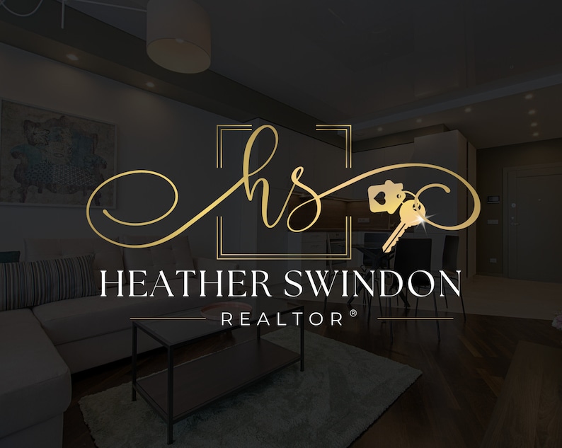 Luxury Modern Realtor Logo and Branding Design. Custom Canva Template for Real Estate Agents.