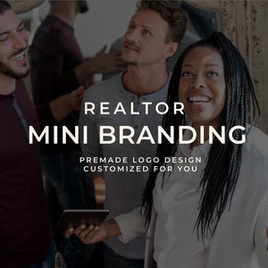 Modern Realtor Logo and Branding Design, Premade Logo Canva Template - Done for you