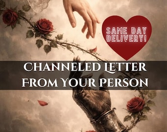 Channeled Letter From Your Person - Same Day Delivery - Digital PDF Reading