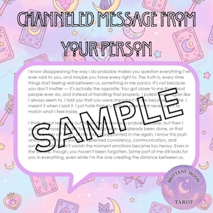 Same Day Channeled Message from Your Person - Digital PDF Reading