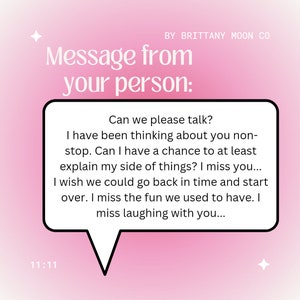 SAME DAY Channeled Message From Your Person