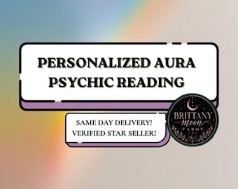 Personalized Aura Psychic Reading, Photo Energy Color Guidance