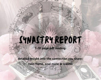 In-depth Synastry Report - 10 pages - by Brittany Moon Co