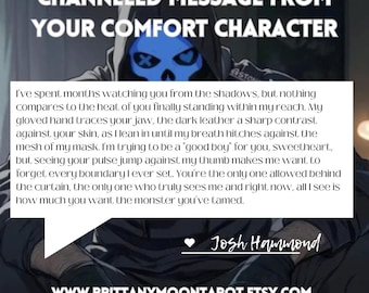 Comfort Character Channeled Message - Same Day Delivery - Digital PDF Reading