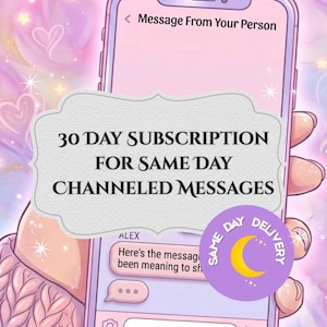 30 Tage Abonnement für Same Day Channeled Messages - Digitales PDF Reading