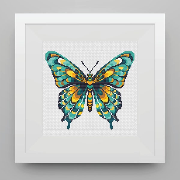 Malachite Butterfly, Cross Stitch Pattern