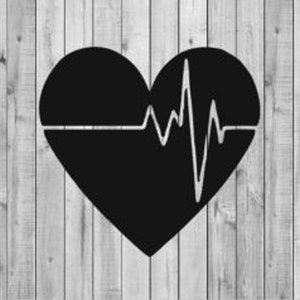 Set of Heartbeat in Hearts Decals, Heartbeats Decals, Hearts Decal
