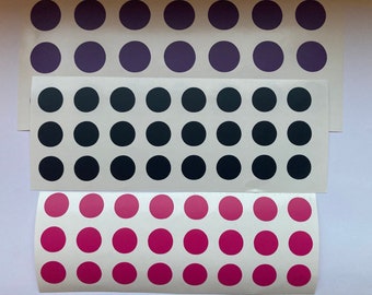 Polka dots  Decals Stickers, Circle Vinyl Wall Decals, Wall Sticker Decor, Geometric shape Decals, Car Window Bumper Sticker Shapes Art