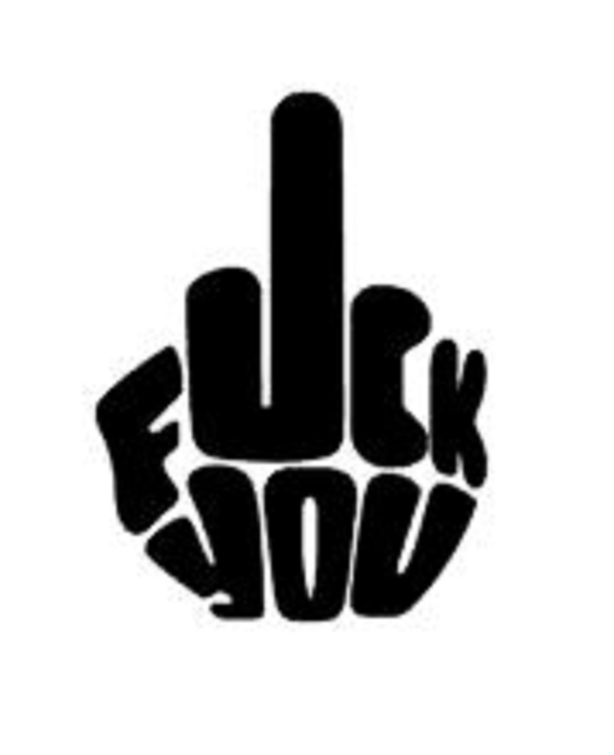 Middle Finger Decal, Fuck You - Funny Vinyl Decal - Etsy
